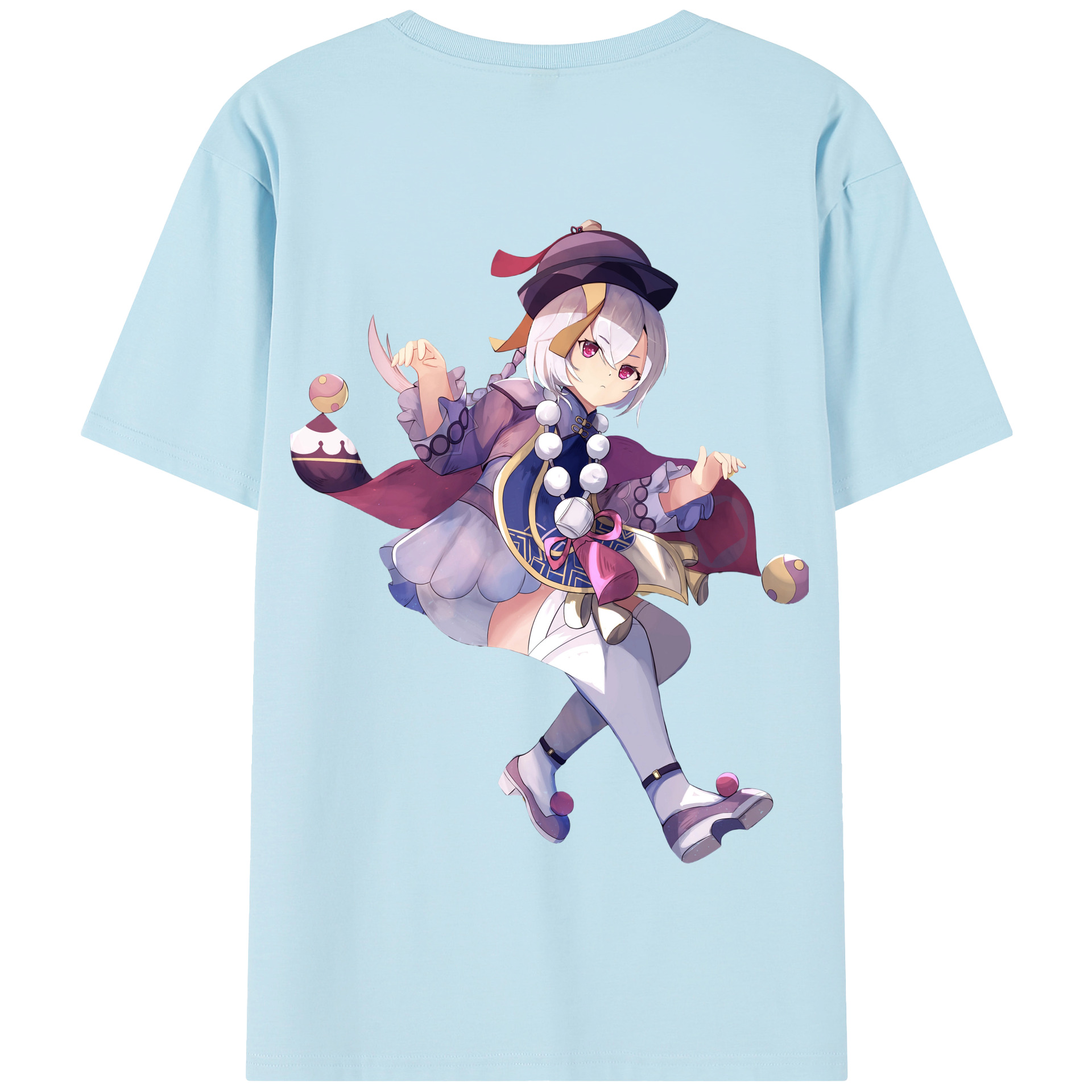 げんし神 七七 なな  genshin Nana 綿100％半袖Tシャツ（背面プリント）